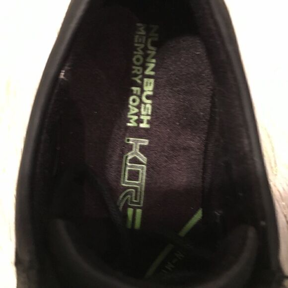 Nunn Bush KORE Matt Black memory foam shoes - Picture 2 of 4